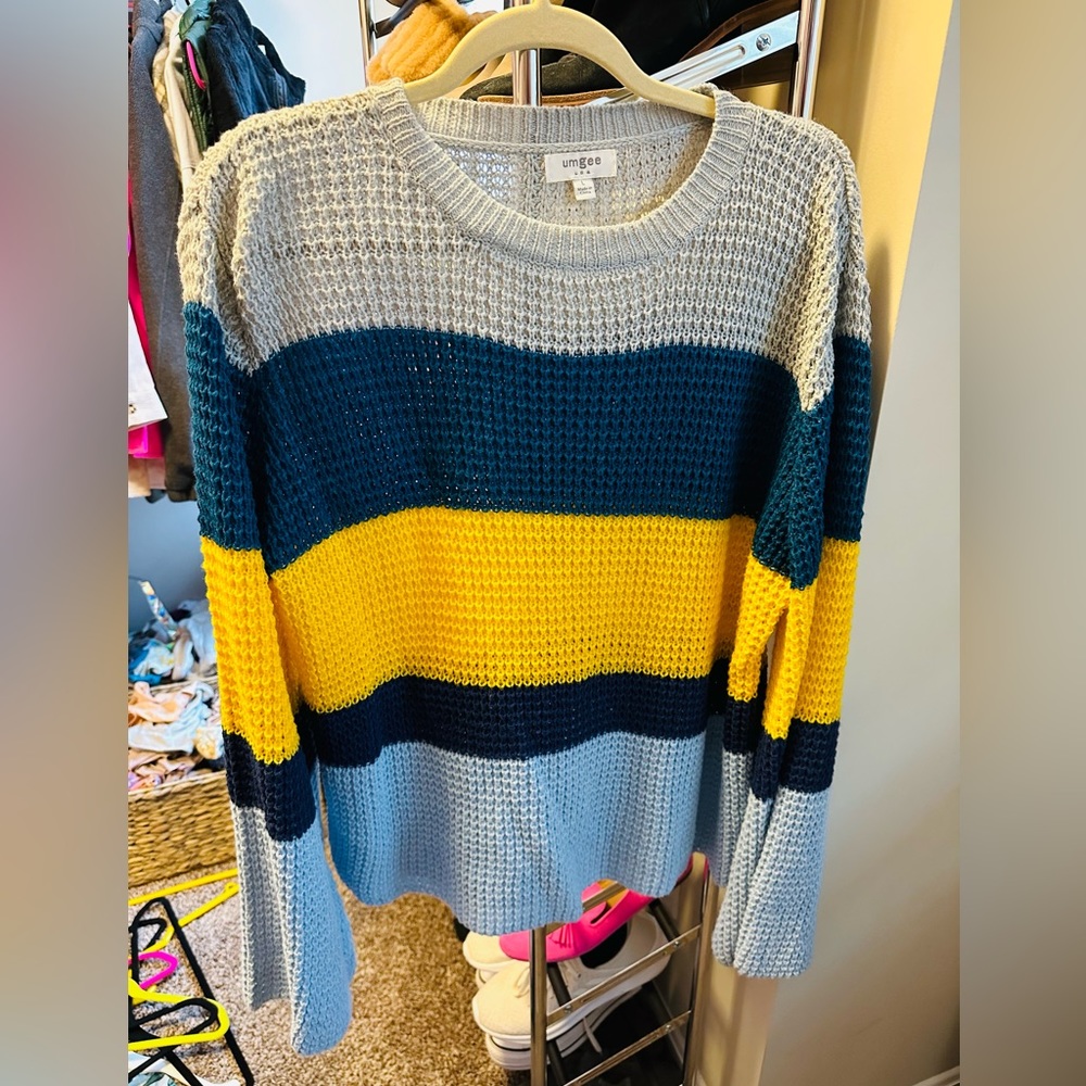 Umgee Bell Sleeve Sweater
